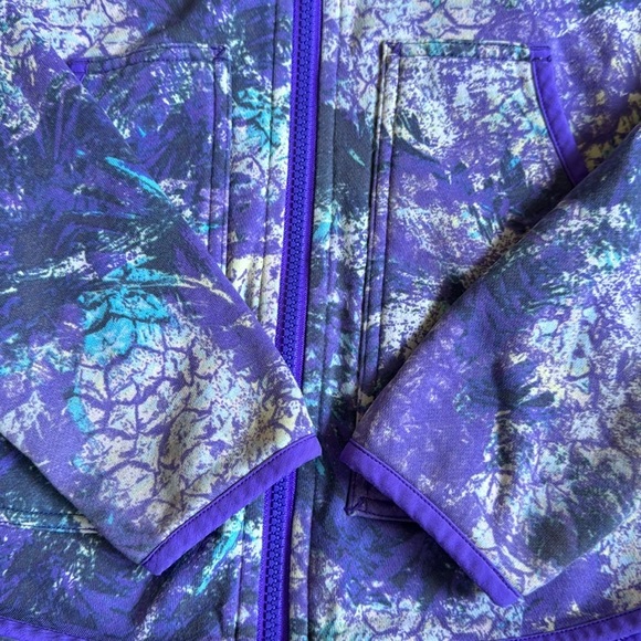 Ivivva by Lululemon Girls Zip Up Hoodie Purple Thumb Holes And Hood Size 14 - Picture 4 of 9